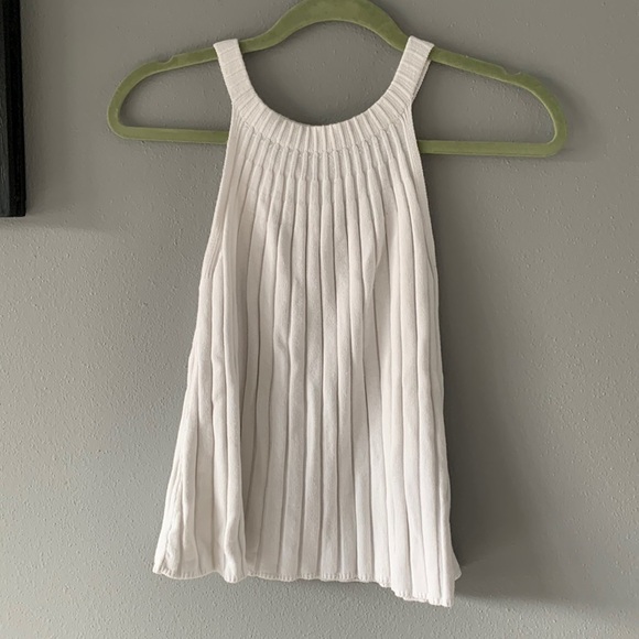 Rue and Willow Tops - Rue and Willow Ribbed Halter Sweater sleeveless